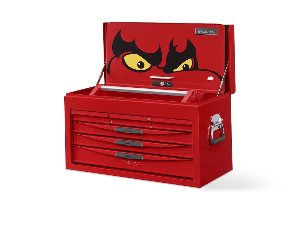 26" PRO Top Box 6 Drawers Red TengTools